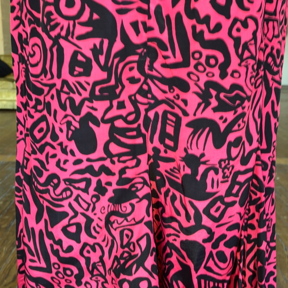 Pink and black 80s skirt set - Picture 4 of 15